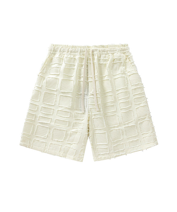 BAKYARDER   Plaid Design Casual Shorts