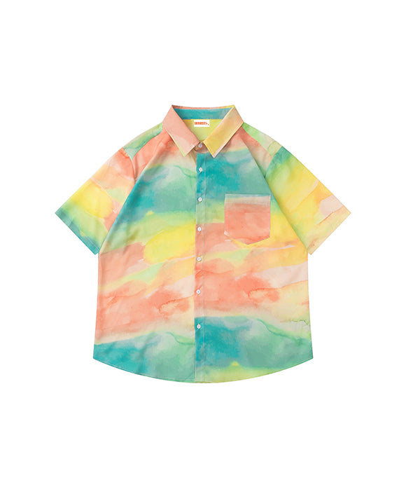 BAKYARDER Trendy Oil Painting Style Shirt