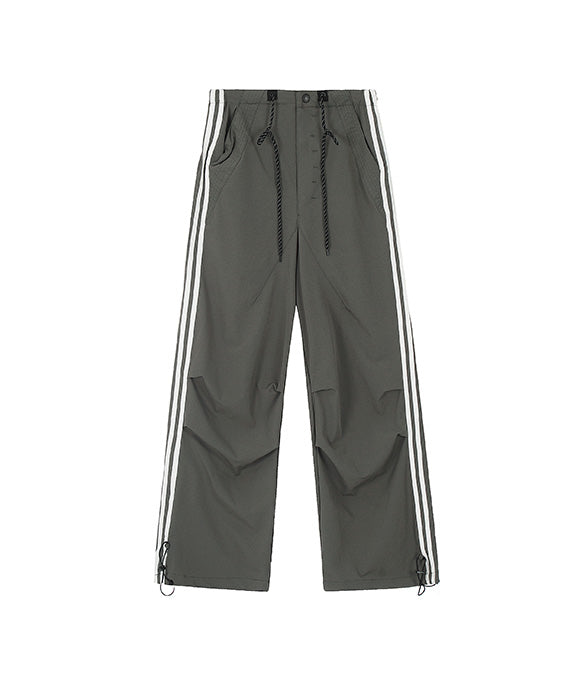 BAKYARDER Wide-Leg Paratrooper Cargo Pants