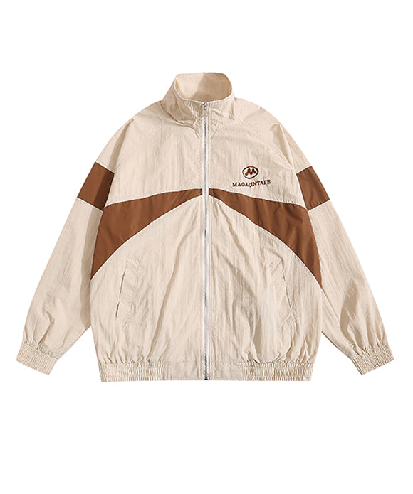 BAKYARDER Vintage Patchwork Windbreaker Jacket