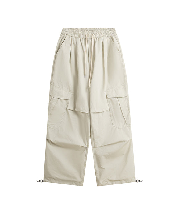 BAKYARDER Pleated Multi-Pocket Utility Pants