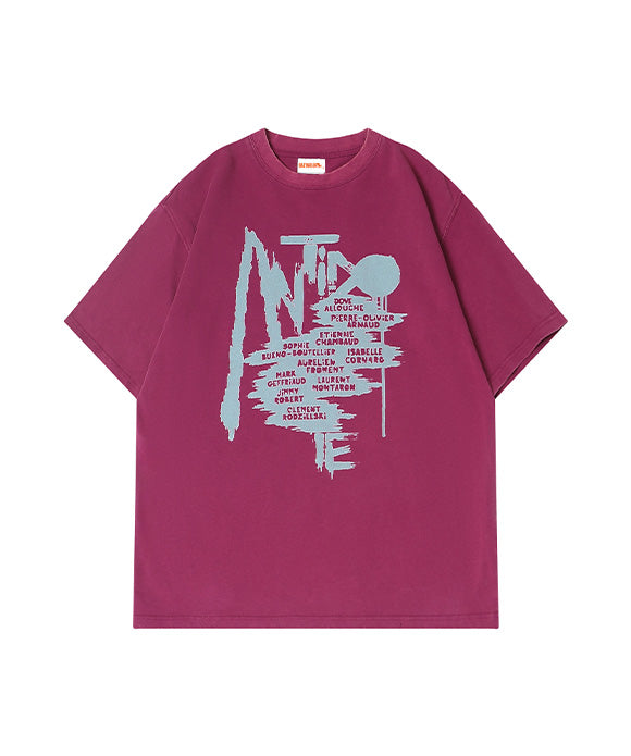 BAKYARDER Vintage Letter Printed Tee