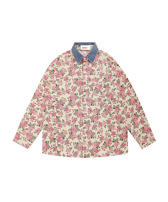 BAKYARDER Vintage Floral Shirt