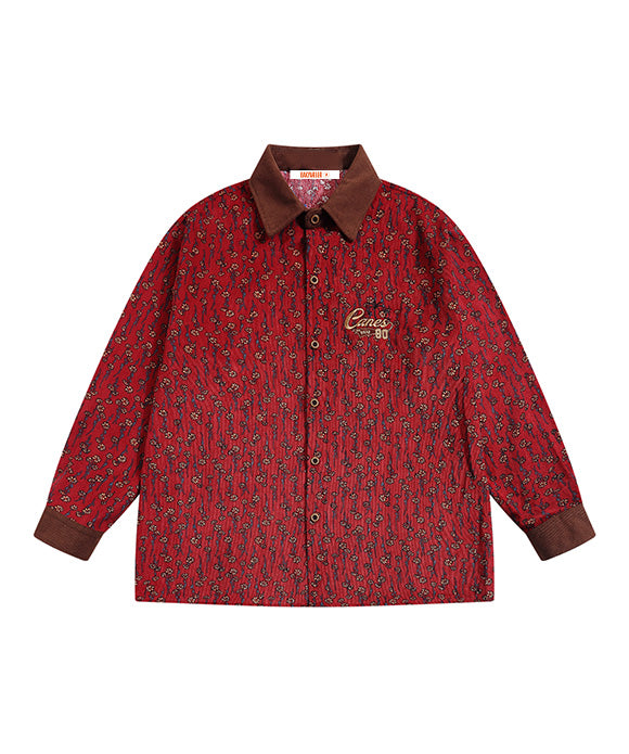 BAKYARDER Floral Long Sleeve Shirt