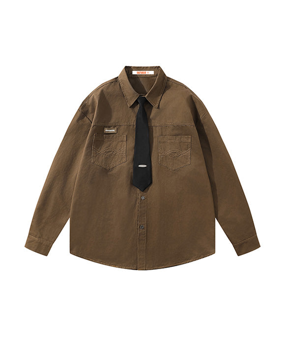 BAKYARDER Vintage Collegiate Style Shirt