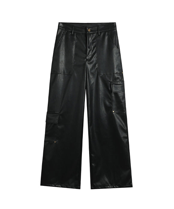 BAKYARDER Vintage Functional Leather Pants