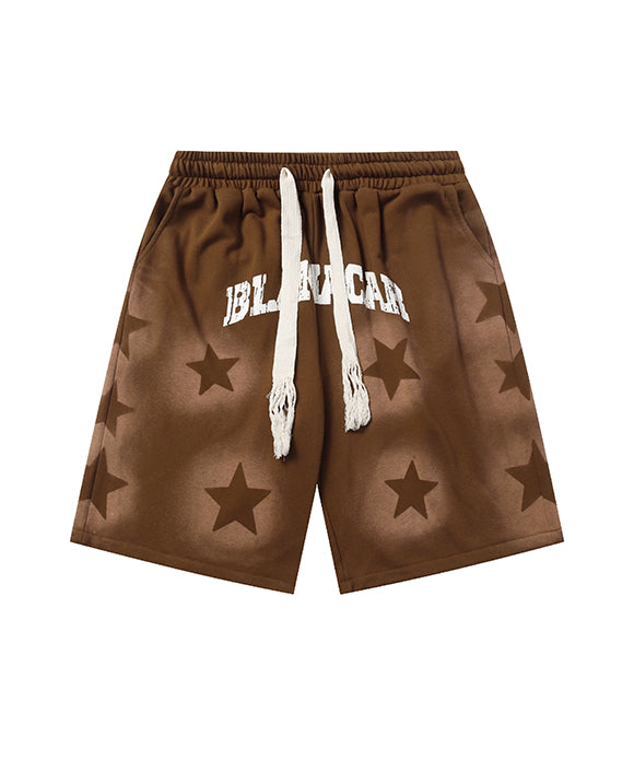 BAKYARDER Vintage Street Letter Shorts