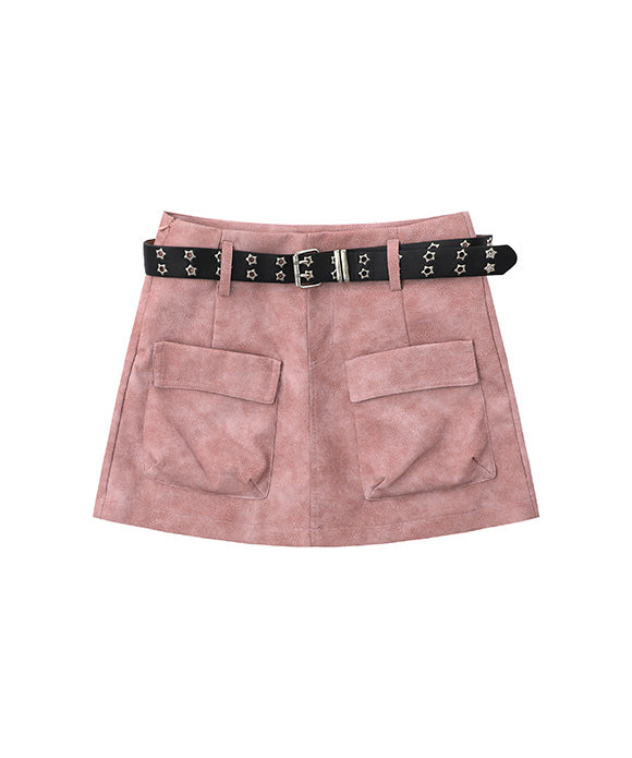 BAKYARDER Vintage Utility Mini Skirt