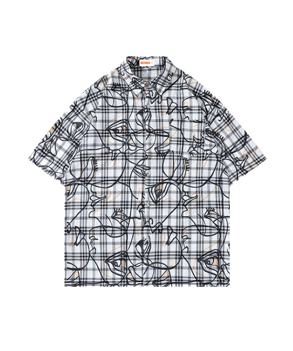 BAKYARDER Printed Pattern Shirt