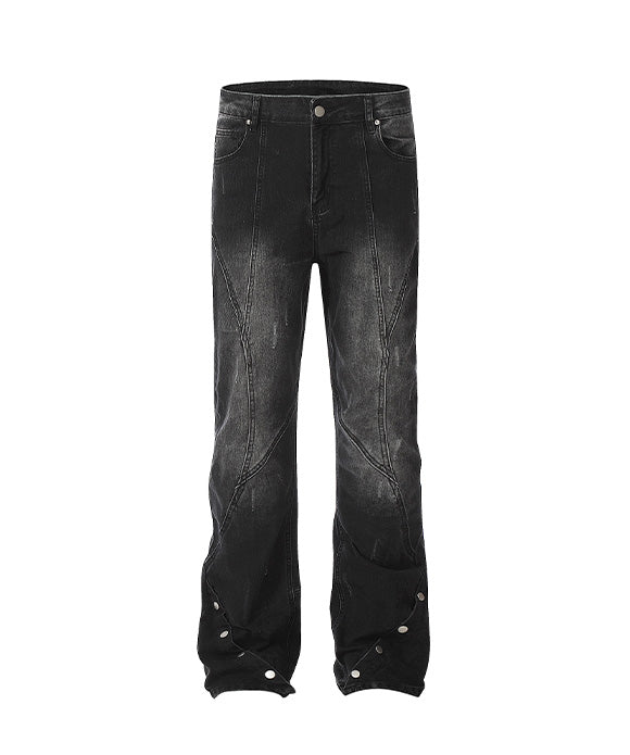 BAKYARDER Vintage Distressed Slim Fit Jeans