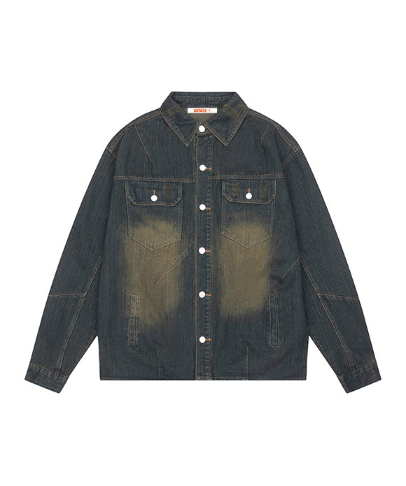 BAKYARDER Vintage Wash Denim Jacket