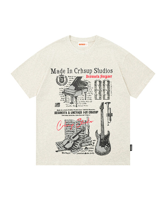 BAKYARDER Guitar Print Tee