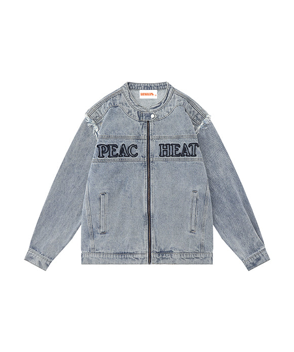 BAKYARDER Detachable Sleeve Denim Wash Jacket