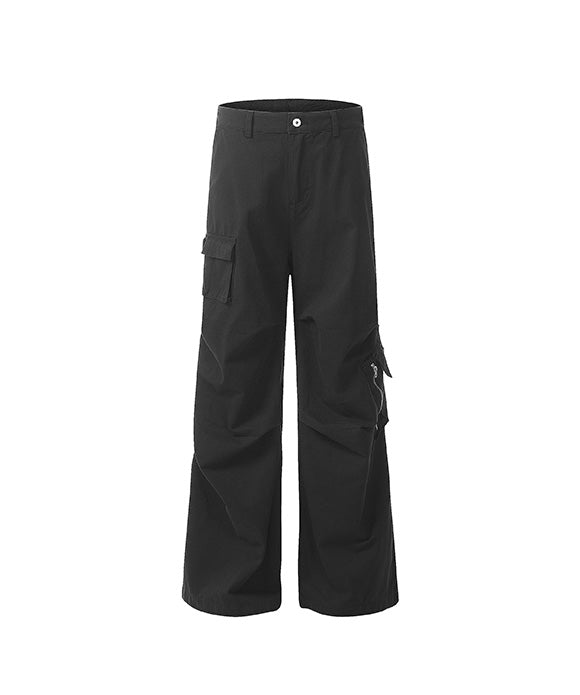 BAKYARDER Vintage Pleated Multi-pocket Utility Pants