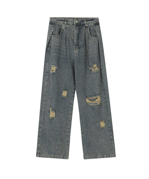 BAKYARDER Women's Vintage Distressed Jeans