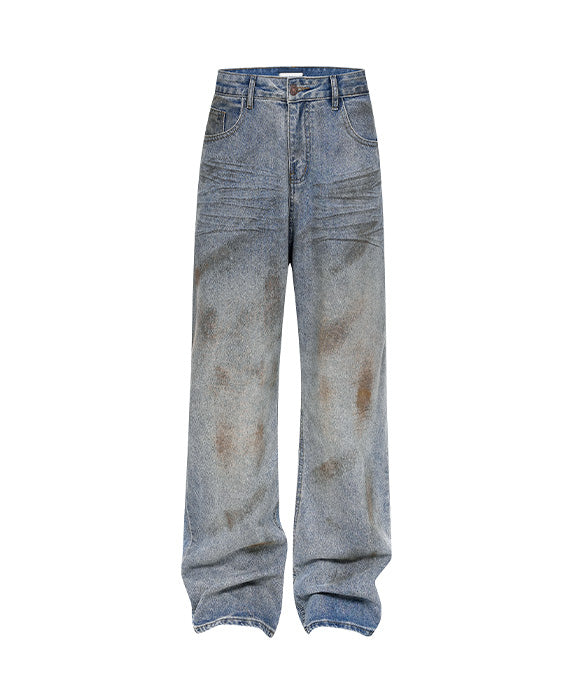 BAKYARDER High Street Dystopian Flared Jeans