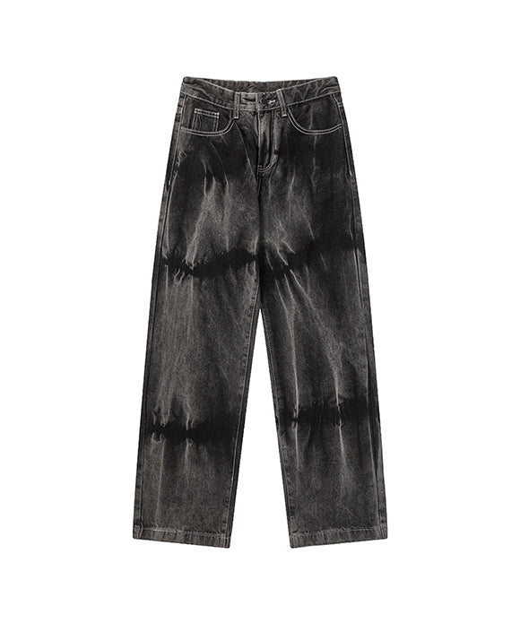 BAKYARDER Street-style Tie-Dye Jeans