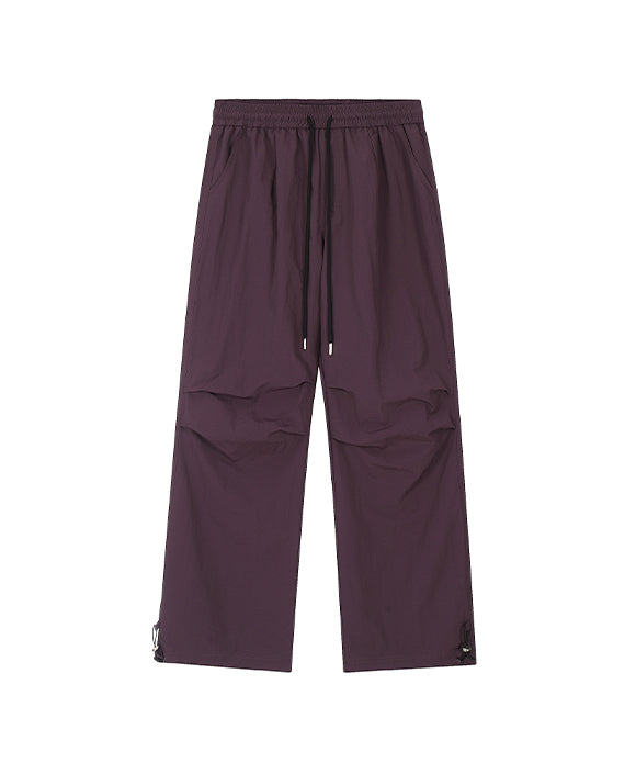 BAKYARDER Pleated Drawstring Cargo Pants