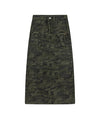 BAKYARDER Vintage Camouflage Cargo Maxi Skirt