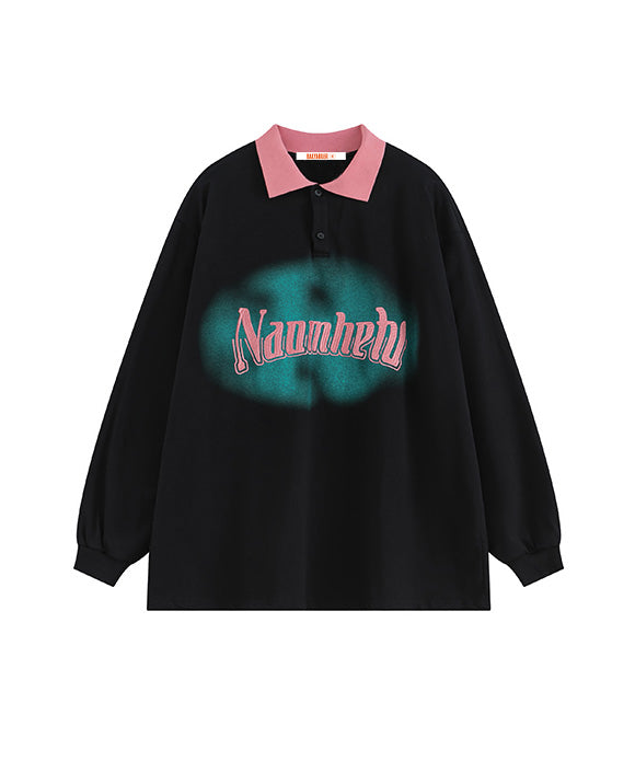 BAKYARDER Vintage Letter Embroidery Sweatshirt