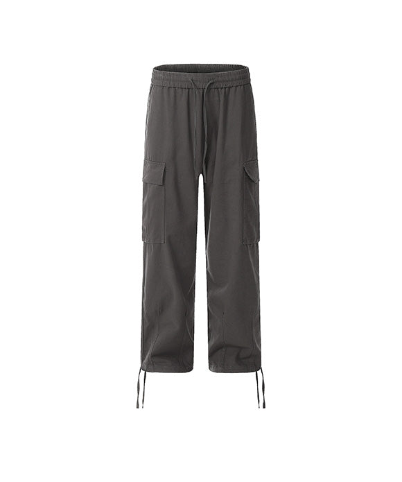 BAKYARDER Street-Style Solid Solor Cargo Pants