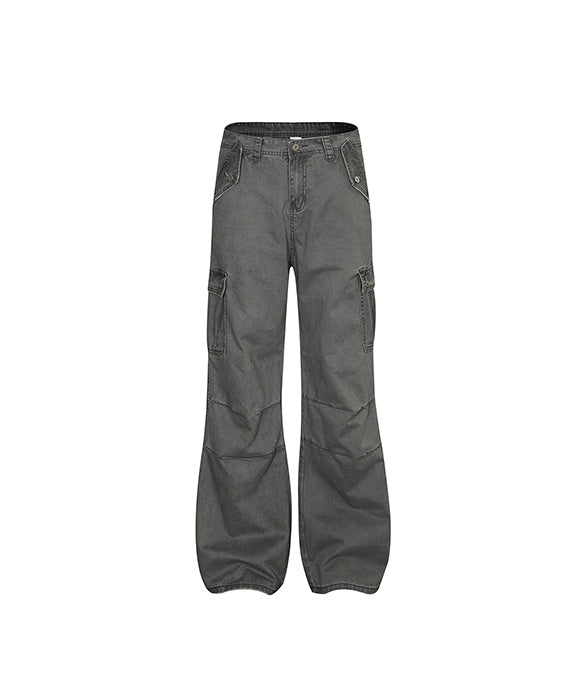 BAKYARDER Vintage Distressed Washed Cargo Pants