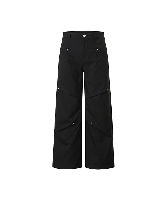 BAKYARDER Vintage Crisscross Pleated Cargo Pants