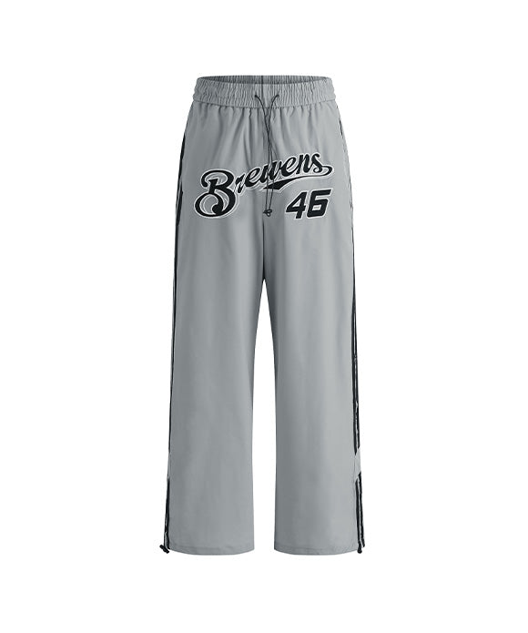 BAKYARDER Casual Drawstring Letter Pants