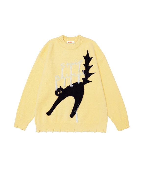 BAKYARDER Lazy Cat Sweater