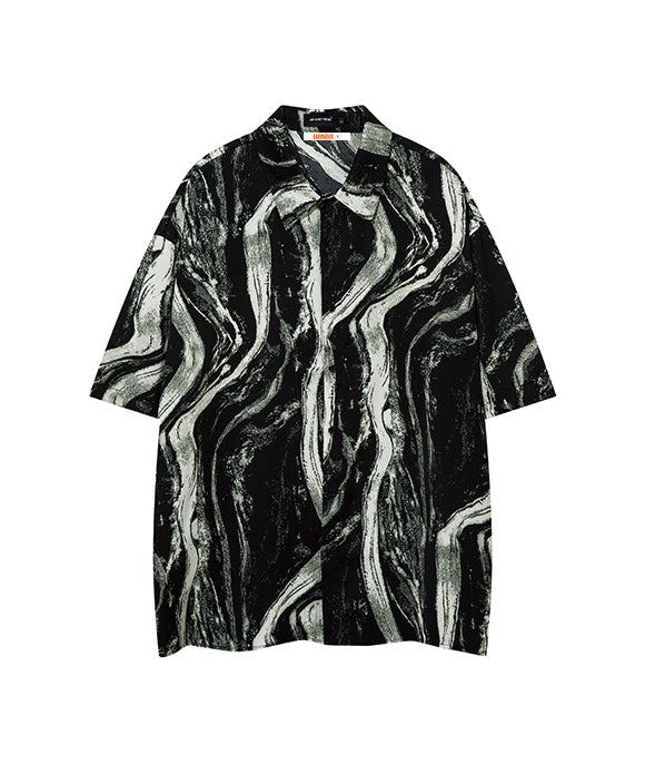 BAKYARDER Abstract Print Shirt