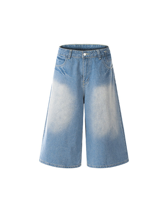 BAKYARDER Vintage Gradient Denim Shorts