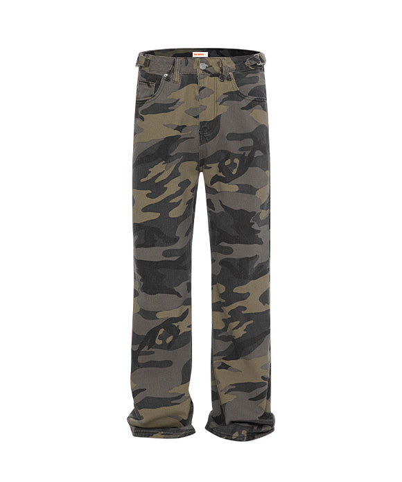 BAKYARDER Vintage Camouflage Cargo Jeans