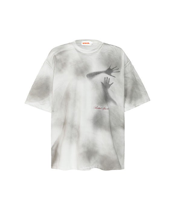 BAKYARDER Vintage Distressed Phantom Print Tee