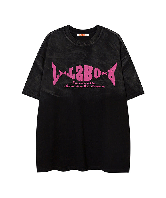 BAKYARDER Letter Print Tee