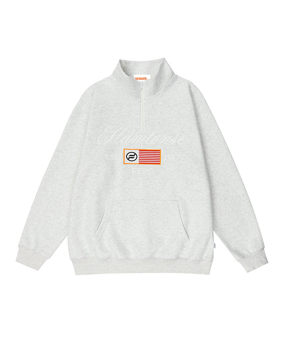 BAKYARDER Vintage Embroidered Letter Sweatshirt