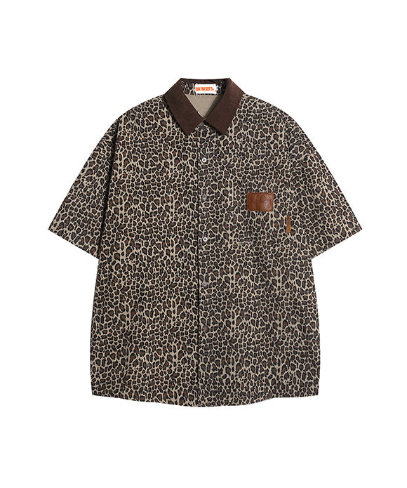 BAKYARDER Leopard Print Vintage Shirt