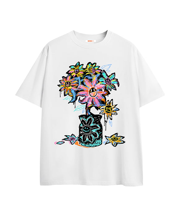 BAKYARDER Sunflower Print Tee