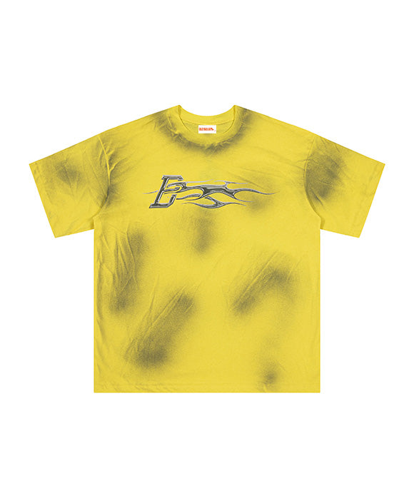 BAKYARDER Vintage Tie-Dye Printed Tee