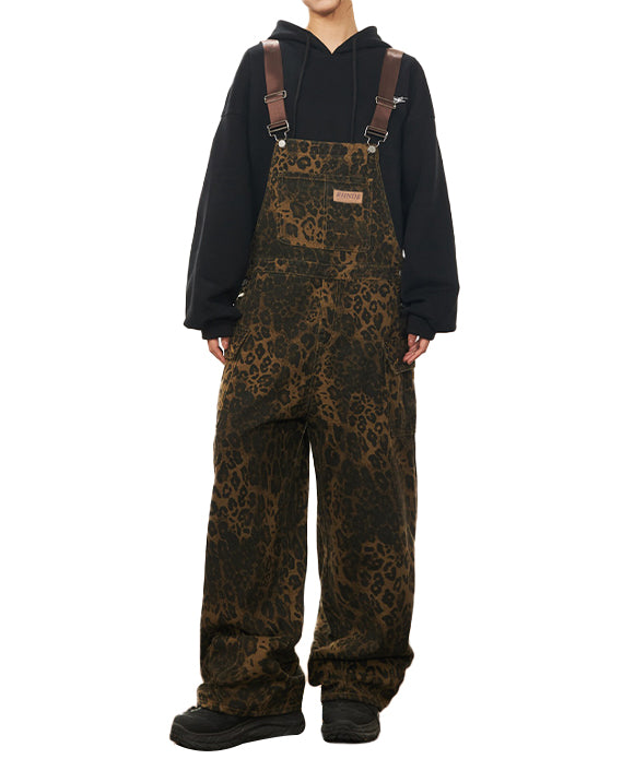 BAKYARDER Vintage Leopard Print Overalls