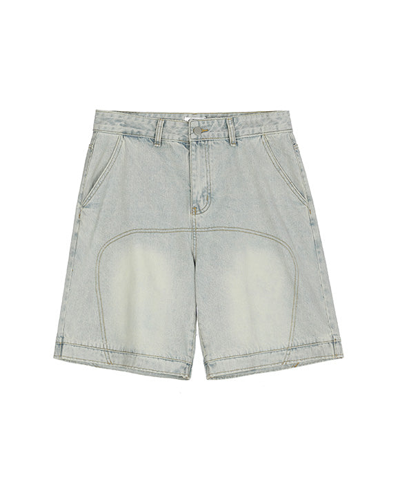 BAKYARDER Washed Denim Shorts