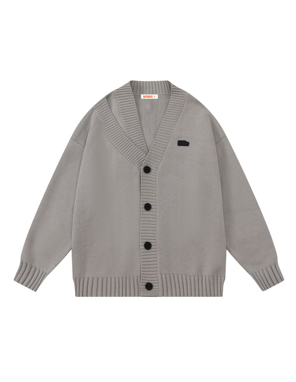 BAKYARDER Vintage Irregular V-neck Knit Cardigan
