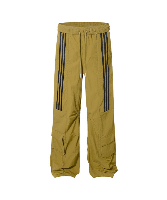 BAKYARDER Vintage Striped Cargo Casual Pants