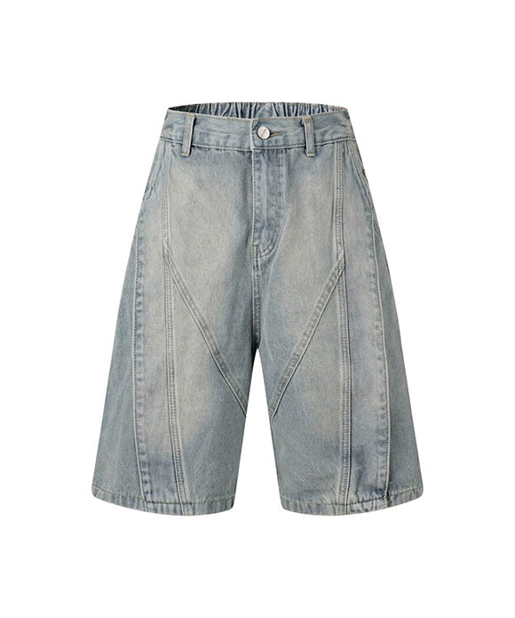 BAKYARDER Vintage Patchwork Denim Shorts