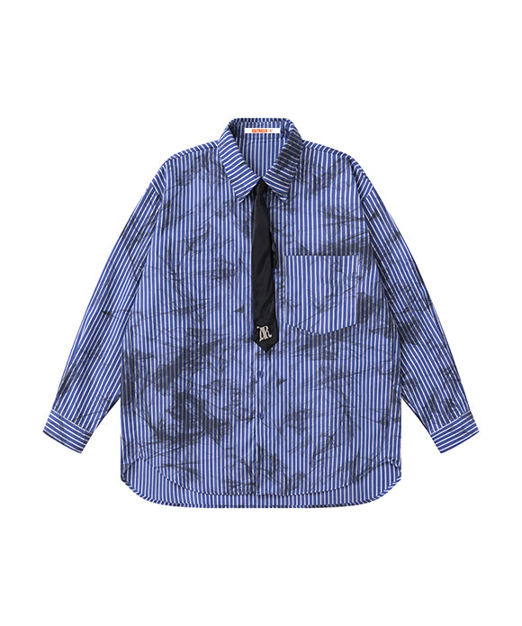 BAKYARDER Tie-Dye Long Sleeve Shirt