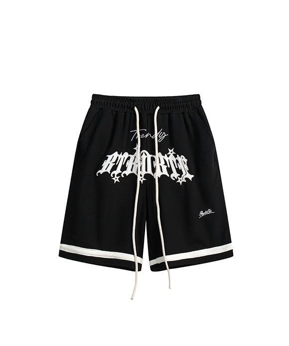 BAKYARDER Embroidered Print Shorts