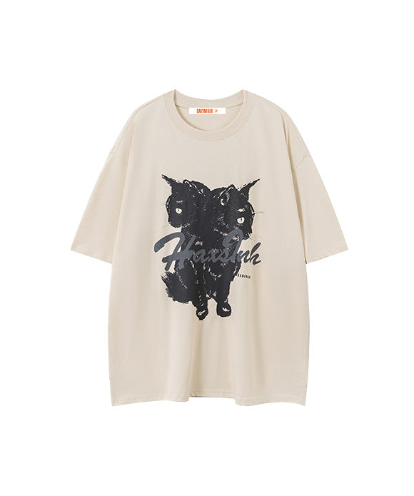 BAKYARDER Black Cat Graphic Tee