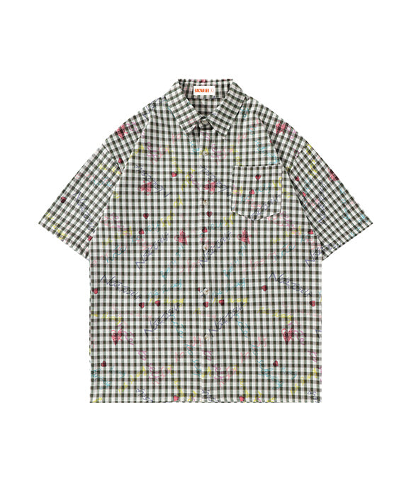 BAKYARDER Graffiti Print Shirt