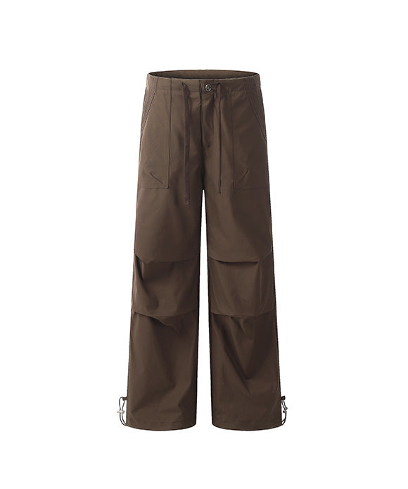 BAKYARDER Vintage Wide-Leg Pleated Cargo Pants