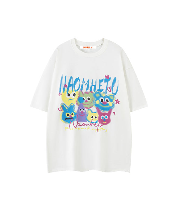 BAKYARDER Cartoon Print Tee