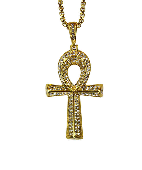 BAKYARDER Hip-Hop Egyptian Ankh Key of Life Necklace